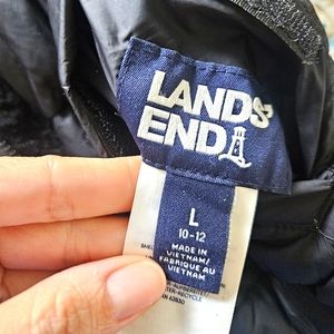 Lands End reversible fleece girls coat